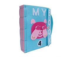 tackjoke Livre De Bricolage pour Bébé, Premier Livre Relié, Montessori Livre en Tissu pour La Petite Enfance Mon Livre De Matériel De Bricolage Fait Main Non Tissé Douyin Tyrant Livre