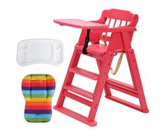 Chaise De Salle à Manger Européenne Bébé Chaise En Bois Massif Siège Bébé Pliant Ascenseur Portable Siège Multifonction À Manger Chaise (Couleur : #2)