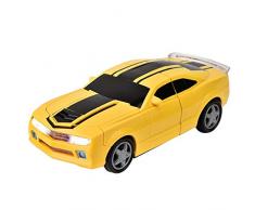 Voiture Robot de Transformation Modèle Voiture à Déformation Miniature Jeu Electronique pour Enfants Cadeau Fille et Garçon 3-6 Ans
