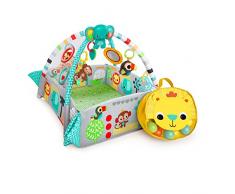 Bright Starts, Tapis dEveil évolutif multifonction 5-en-1 Your Way Ball Play - 35 balles incluses, 12 jouets et 20 minutes de musique et lumières