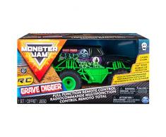 Monster Jam - 6044955 - RC Grave Digger - Véhicule échelle 1:24 - Jeu enfant - Voiture radiocommandée