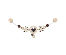 Heimess Ours Nature Chaîne de Poussette avec Hochet Multicolore