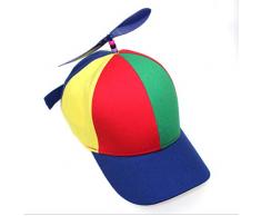 Hélice Casquette hélicoptère Arc-en-Ciel Tweedle fierté Kuso Costume Nerd Costume Nerd Chapeau dhélice Jouet de fête pour Les garçons et Les Filles