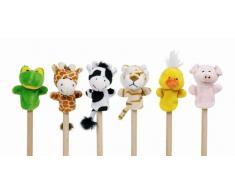 TOYS PURES 15418 - Marionnettes de doigts - Lot de 6