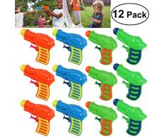 TOYMYTOY 12pcs Pistolets à Eau en plastique pour les jeux denfants plein air (couleur aléatoire)