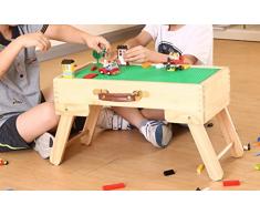Fy-Light Pliable pour Enfant Table de Jeu, Compatible de Stockage pour Table de Jeu Pliable fabriqué sur Mesure en Bois pour Enfants Slft Standard en Bois Tableau Noir