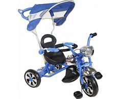 Tricycle Enfant évolutif pour bébés avec contrôle Parental - Arti Classic W-11 - Bleu