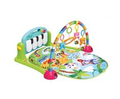 Tapis déveil musical avec arche de jeu et piano, tapis déveil, tapis de jeu, couverture pour bébé (vert)