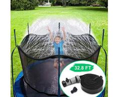 Système de brumisation, Arroseur pour Trampoline,Tuyau darrosage pour Jeux deau pour Trampoline de Jardin (32.8 FT)