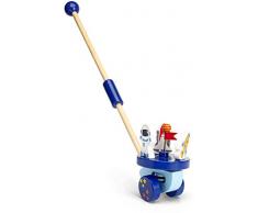Mousehouse Gifts - Jouet à tirer/pousser - espace/fusée - bois - pour bébé/enfant