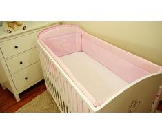 Tour de lit avec motif et passepoil 420 cm