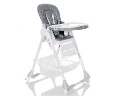 Chaise Haute Bébé Inclinable; 20 kg Capacité; Pliante; Réglable Hauteur Gris