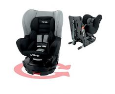 Nania - Siège auto REVO Isofix et pivotant 360° - Groupe 0/1 (0-18Kg) - Luxe (gris)