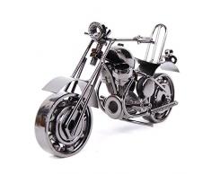 Modèle de Moto de Fer Véhicule Miniature Moto Ornements Modernes Comme Cadeau dAnniversaire Accessoire de Photographie(pistolet gris)