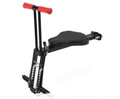 ZJY Siège de vélo pour Enfant monté à lavant, sièges de vélo pour Enfant - Pédale antidérapante à Conception épaisse et Pliable, Facile à Installer - Convient à Un Poteau de vélo de Moins de 31,8 mm