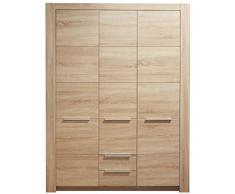 Maisonnerie 1483-613-45 Chambre Bébé Armoire Création Carlotta Chêne clair rugueux, LxHxP 144x190x53 cm