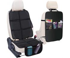Wemk Protecteur de Siège de Voiture, Organisateur de Voiture, Pour Sièges dAuto Pour Bébés, Tissu 600D Oxford, Antidérapante, Imperméable, Facile à Nettoyer