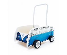 Hape-Jouet à Pousser-Trotteur Combi Bleu, E0381