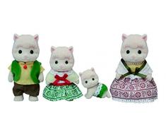 SYLVANIAN FAMILIES-La Famille alpaga Poupées et Accessoires, 5358, coloré