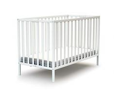 Lit bébé pliant en bois laqué blanc Baby Fox 60 x 120 cm