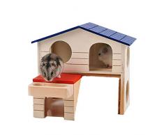 KunLS Maisonnette pour Rongeurs Maison Rongeur Jouet pour Rat Jouet pour Hamster Hamster Jouet Nain Hamster Cage Cage Gerbille Hamster Jouets Hamster Lit Maison Lapin