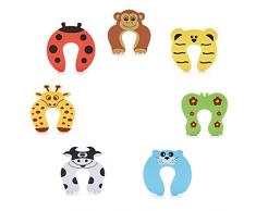 DoGeek Bloque Porte Anti Pincement Protège Doigt Bloque-portes et fenêtres Enfant Bébé Sécurité Protection 7 pcs