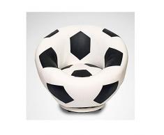 RUIXIAO Sofa de Fauteuil pour Enfants Football, Basketball, thème Sport Rugby Canapé Rotatif en Cuir PU/PVC pour Enfants,Football