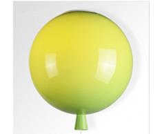 Modernes lustres en style simple,vacances Plafonnier,Colorful ballon Lampe de plafond,chambre d'enfant,1 X E27, Ø 25 cm,5 Couleur (Jaune, blanc, orange, rouge et vert)