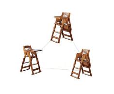 Siège d'appoint de luxe Healthy Care, pliable portable multifonction - Chaise de salle à manger en bois massif bébé, pour enfants à partir de 6 mois - 6 ans,C