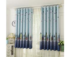 Wingbind Rideaux doeillet dobscurcissement, Dessin animé de Fleur à Motifs Doux Rideau pour Chambre denfants, Salon, décor de Chambre à Coucher 100 * 200cm