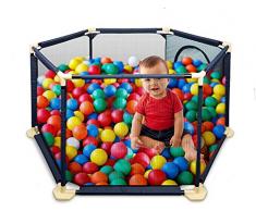 Détachable Playpen Clôture de Sécurité Parc Bébé Pliable Barrière de Sécurité Enfant Pour Enfants Pour Les Bébés/Tout-Petits/Nouveau-Nés/Nourrissons (Bleu)