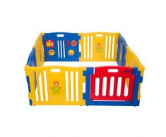 MCC parc pour bébé en plastique à 8 côtés avec panneau d’activités /déveil