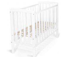 Lit Elephant, lit, bébé, style scandinave, moderne, lit en bois, 100x50cm (couleur: blanc)