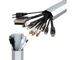 RICOO Canal cache-câble TV Z0100 pour etageres murales en aluminium pour Support Mural TV LED TV LCD Plasma étagère murale Meuble TV Design Meuble tele meuble hifi etagere murale design