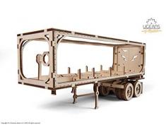UGEARS VM-03 Chariot pour Camion – Compatible avec Le Camion VM-03 – Modèle en Bois à Construire – Miniature Fonctionnante – Assemblage sans Colle 138 Pieces- De Collection