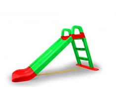 Jamara - Funny Slide / 460502 - Toboggan - Vert - Matériau Durable - Antidérapant - pour des paysages Doux - Larges marches et poignées de sécurité