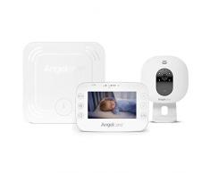 Angelcare AC327 - Babyphone Vidéo avec Détecteur de Mouvements - Affichage de la Température 4,5 pouces - Vision Nocturne à Infrarouge - Blanc