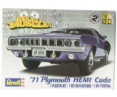 Revell-Monogram maquette muscle car 1971 Plymouth Hemi CUDA échelle 1/25, 85-2943, Multicolor