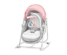 Kinderkraft Transat Bébé UNIMO, 5 en 1, Balancelle, Berceau, Pliable, Rose