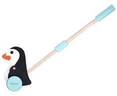 Kindsgut jouet à pousser et à tirer en bois, pinguin