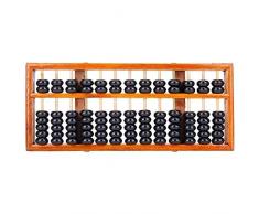 Tininna-Boulier chinois vintage en bois, 13 chiffres