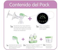 Mam Tire-lait 2 en 1 électrique et manuel, pour lallaitement maternel, avec biberons et récipients de conservation, 0+ mois