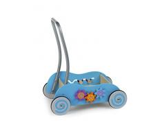 Chariot pousseur bébé bleu