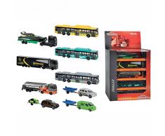 Majorette - 212053183 - Véhicule Miniature - Majorette Trailer - Ass Bus Camion Vehicule avec Remorque - Modèle Aleatoire, 1 pièce