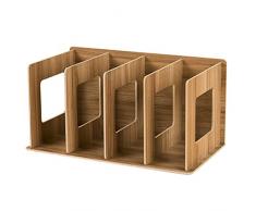 iTECHOR Range CD, Multi-Couches Etagere de Rangement CD en Bois Organiseur de Bureau Table Étagères pour Livre Magazines Salle détude