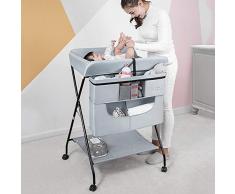 Table À Langer Pliable avec Baignoire,Station De Couches Pliante pour Petits Espaces Commode De Massage pour Bébé
