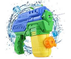 Anpro Pistolet A Eau Electrique Capacité 300ML Super Water Guns Portée 6-8M Jouets dété Plein Air Piscine Jardin Plage pour Enfants et Adultes