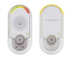 Motorola MBP 8 - Babyphone audio DECT avec prise murale plug n go - éco mode et veilleuse - couleur blanc