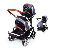 Kids Cargo 21 BS Poussette double pour jumeaux.