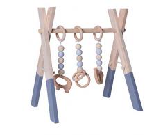 Souarts Portique dactivités Centre dactivités Jouet en Bois Jeux de Gymnastique Société Gym de Jeu pour bébé